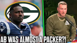 Pat McAfee Reacts To News Antonio Brown Was In Talks With Green Bay Packers