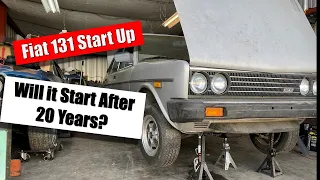 Starting the Fiat 131 After 20 Years