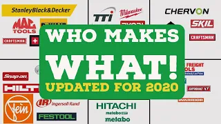 Who Makes What - Cordless Tools (Updated for 2020)
