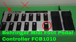 ✅  How To Use Behringer Midi Foot Pedal Controller FCB1010 Review