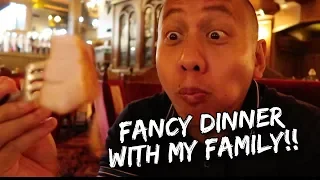 FANCY DINNER WITH MY FAMILY IN A CASTLE! - LA CASTILE STEAKHOUSE & SEAFOOD | Vlog #142