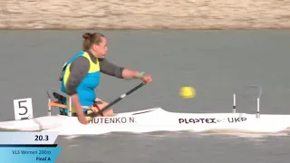 VL3 woman 200 Final A 2021 ICF Paracanoe World Cup, Paralympic Qualifier, Szeged Hungary
