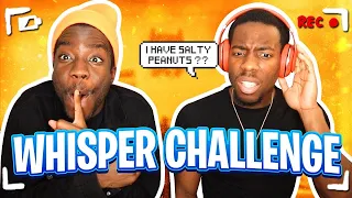 FUNNIEST WHISPER CHALLENGE w/ Dustin and Denzel