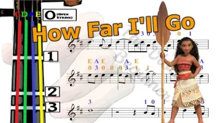 How Far I'll Go | Moana | Violin Tutorial | Disney | 小提琴入門班 | 尋我的路 | 魔海奇緣 | 迪士尼 [Level 3]