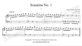 Latour : Sonatina No. 1 in C Major (1/3 : Allegretto)