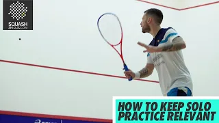 Squash tips: Guide to solo practice with Joey Barrington - How to keep solo practice relevant