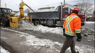 SNOW REMOVAL MACHINES: Three weeks after the big dump - still cleaning up