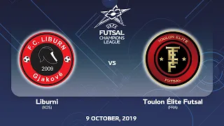 Liburni (KOS) - Toulon Élite Futsal (FRA). UEFA Futsal Champions League Main Round - 9.10.2019.