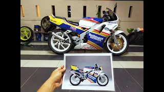 Honda NSR 150 RR + SP Rothmans Restoration By UPS Malaysia