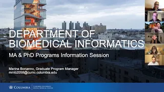 2021 Columbia DBMI Program and Application Information Session