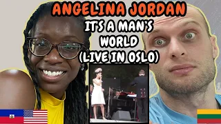 REACTION TO Angelina Jordan - It's a Man's World (Live in Oslo) | FIRST TIME HEARING