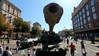 Captured Russian Military Equipment | Ukrainian Independence Day 2022 | Kyiv, Ukraine (1/4)