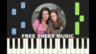 GILMORE GIRLS Opening, 2000, Piano Tutorial with free Sheet Music (pdf)