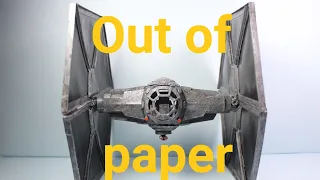 Tie  Fighter from Star Wars out of paper |Simplecraft|