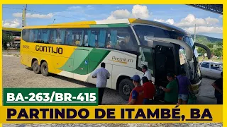 GONTIJO: Desembarque no Ponto de Apoio Rodoviário em Itambé, BA, Ônibus na Rota SP x Ilhéus | Ep -18