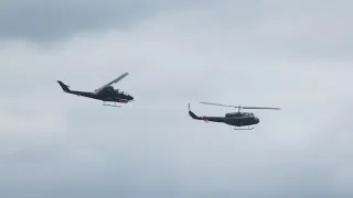 Huey & Huey cobra flypast