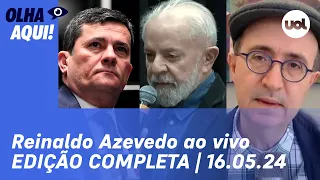 Reinaldo Azevedo: Lula no RS, julgamento de Moro no TSE e Datena candidato | Olha Aqui! | 16/05/24
