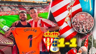 FUI al SPORTING GIJÓN 1-1 OVIEDO con @GUANYAR  ¡¡DERBI ASTURIANO!!