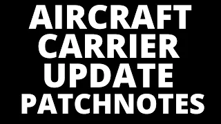 AIRCRAFT CARRIER Update Patchnotes World of Warships Legends PlayStation Xbox
