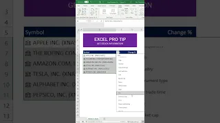 Mastering Excel's Stock Data Type: A Step-by-Step Tutorial for Financial Analysis #howto #tutorial