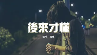 毒藥 - 後來才懂『以為最難過 莫過接受你不再愛我，後來才懂 感情不能盲目執著。』【動態歌詞MV】