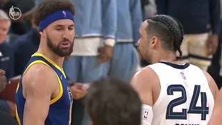 DILLON BROOKS TRIES TO INJURE STEPH CURRY& KLAY GETS ANGRY