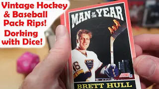 Vintage Hockey & Baseball Packs! Dorking with Dice!