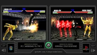 Mortal Kombat 4 (Pc vs PlayStation) Side by Side Comparison