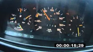 Mercedes benz w124 200D acceleration 0 - 100 km/h