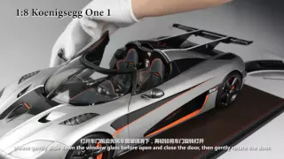 Koenigsegg One:1 with 1:8 scale Frontiart model co., ltd