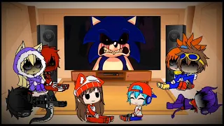 Digimon Tamers Reacciona a FNF vs Sonic exe mod parte 1