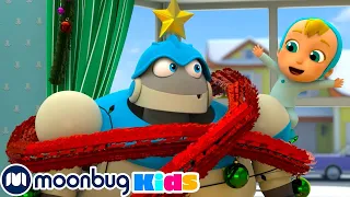 Get off the CHRISTMAS TREE!!!+ MORE | ARPO the Robot | Robot Cartoons | Full Episodes | Moonbug Kids