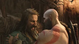 God of War Ragnarök: Kratos yells at Tyr ("MASTER YOURSELF!"), PS5 4K HDR 60fps