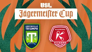USL Jägermeister Cup | Greenville Triumph SC v Richmond Kickers: April 27, 2024