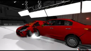 Kia Rio Crash Test!! BeamNG Drive 0.13