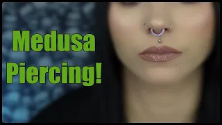 My NEW Medusa Piercing | Pain, Cleaning, & The 1st Week!