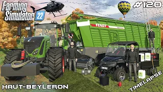 GRASS SILAGE with FENDT TIGO 100XR D | Animals on Haut-Beyleron | Farming Simulator 22 | Episode 120