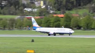 SunExpress Boeing 737-800 landing Innsbruck