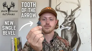 NEW Tooth of the Arrow SINGLE BEVEL | Broad Head REVIEW