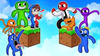 ¡SKYBLOCK DE GARTEN OF BANBAN 3 VS RAINBOW FRIENDS!