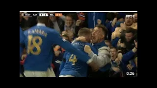 Crazy atmosphere at Ibrox as Rangers advance to the Europa League final after victory over Leipzig