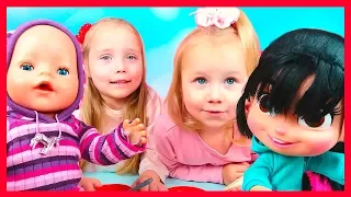 Куклы Пупсики КОРМИМ #БЕБИБОН ИГРАЕМ Сборник Мультиков Про Куклы Для детей Бьянка и Ванилопа