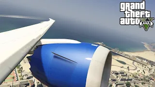 GTA 5 - Boeing 787-9 Los Santos (LSIA) to Fort Zancudo (Full Flight)