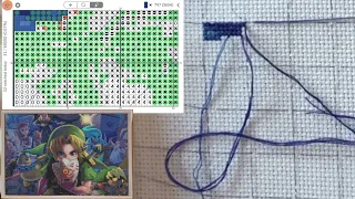 Cross Stitch: New Start! Diagonal Parking Tutorial #6: How I Begin a New Project on the Diagonal