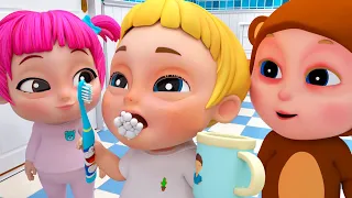 Brush Your Teeth On Bedtime Song | Songs for Children | Kindergarten Nursery Rhymes & Kids Songs