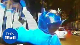 Dramatic footage of police's new tactics for moped thieves
