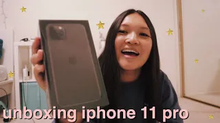 space gray iphone 11 pro unboxing