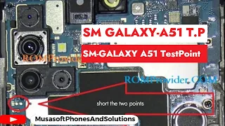 TestPoint for Samsung A51 T.P EDL Point #isp  to hardreset and Remove FRP 2023