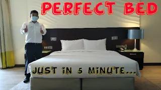 How to make bed | perfect bed making | hotel bed linen| luxury bedding