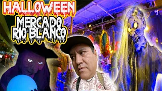 HALLOWEEN ! // MERCADO RIO BLANCO // disfraces y máscaras   Animatronics ESPELUZNANTES!!